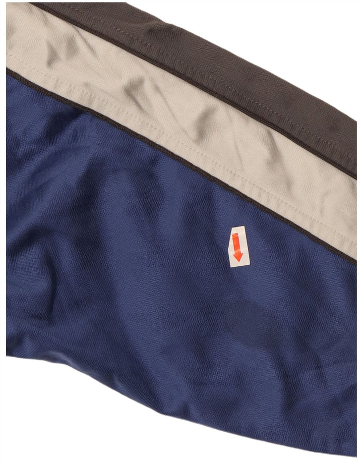 Kappa Jungen-Trainingsanzug-Top-Jacke, 9–10 Jahre, groß, blaues Farbblock-Polyester