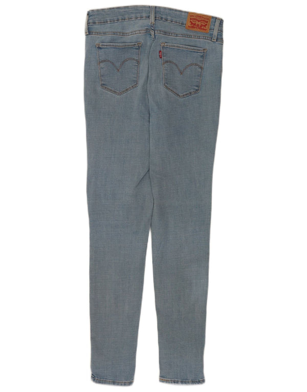 Levi's Damen 711 Skinny Jeans W28 L30 Blaue Baumwolle