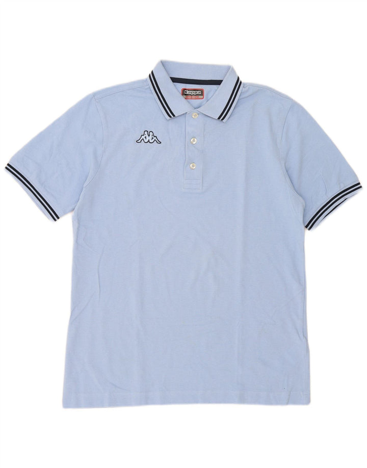 Kappa Herren-Poloshirt aus mittelblauer Baumwolle
