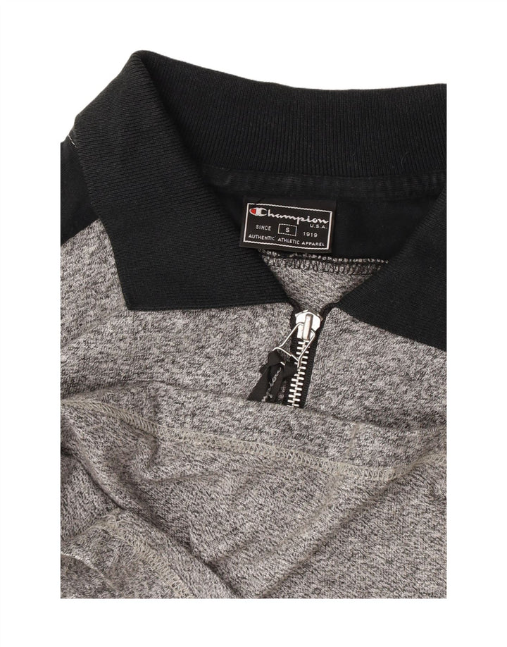 Champion Herren-Poloshirt, klein, Grau, Farbblock