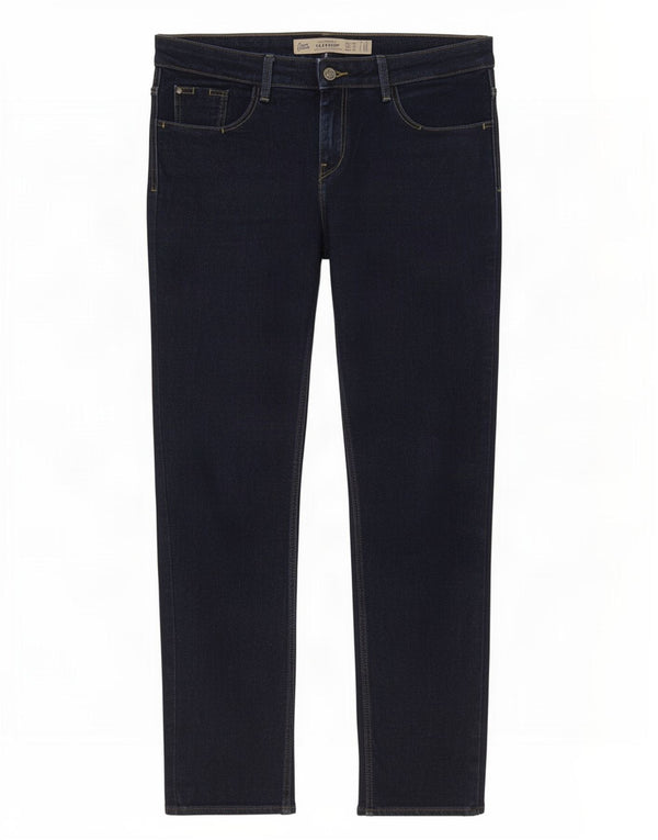 Zara Damen Trafaluc Slim Jeans EU 40 Medium W30 L27 Marineblau Baumwolle