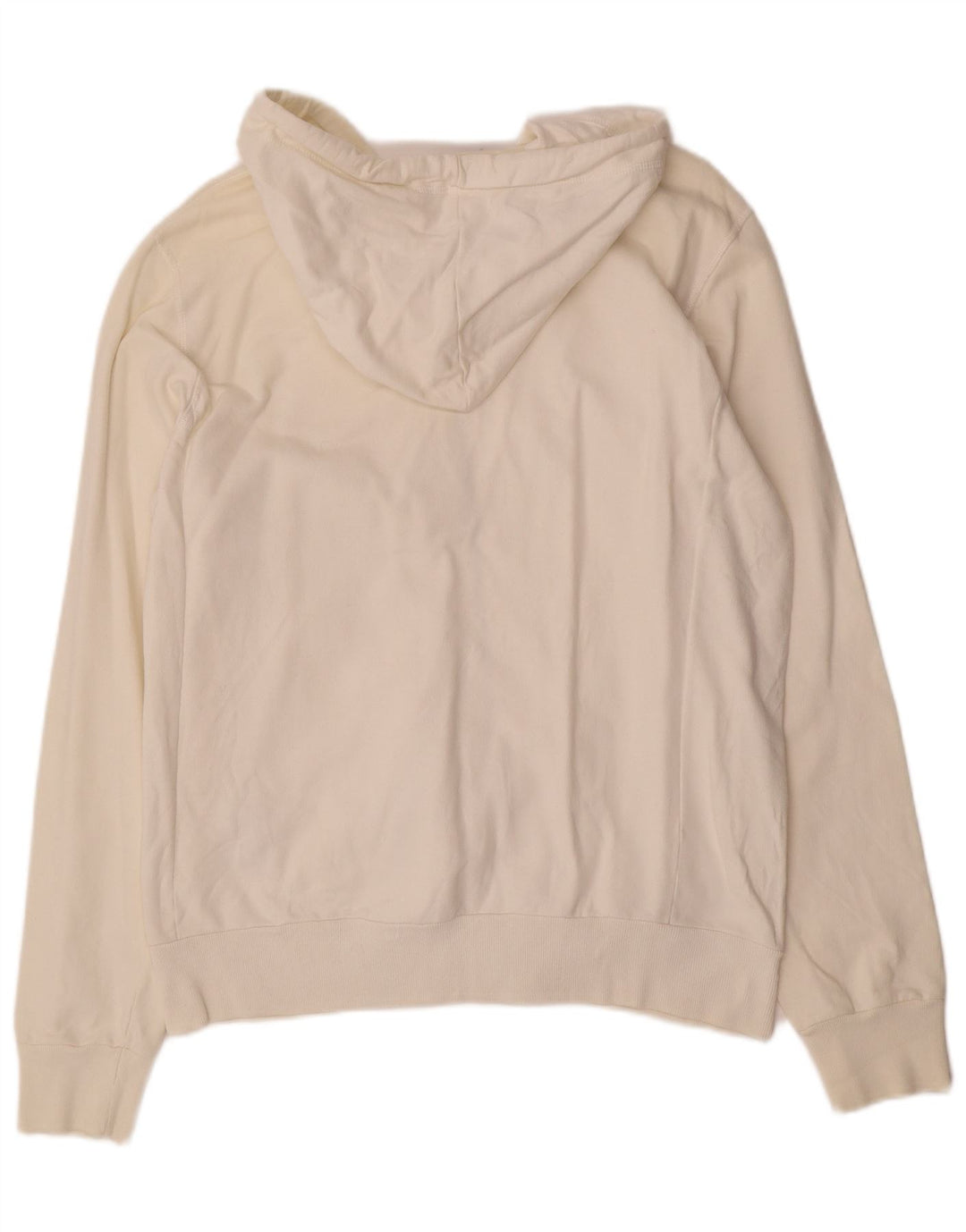 Wrangler Herren-Kapuzenpullover mit Reißverschluss, mittlere, cremefarbene Baumwolle