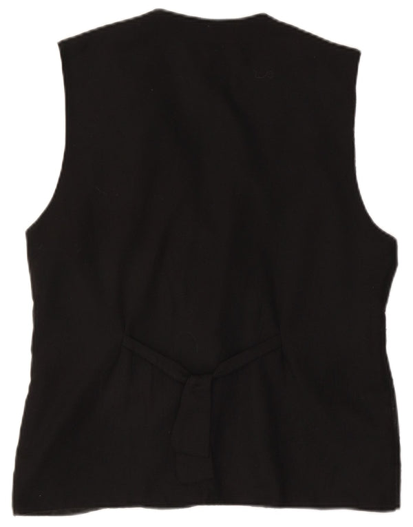 ACCORDO Damen Weste UK 14 Medium Schwarz Patchwork