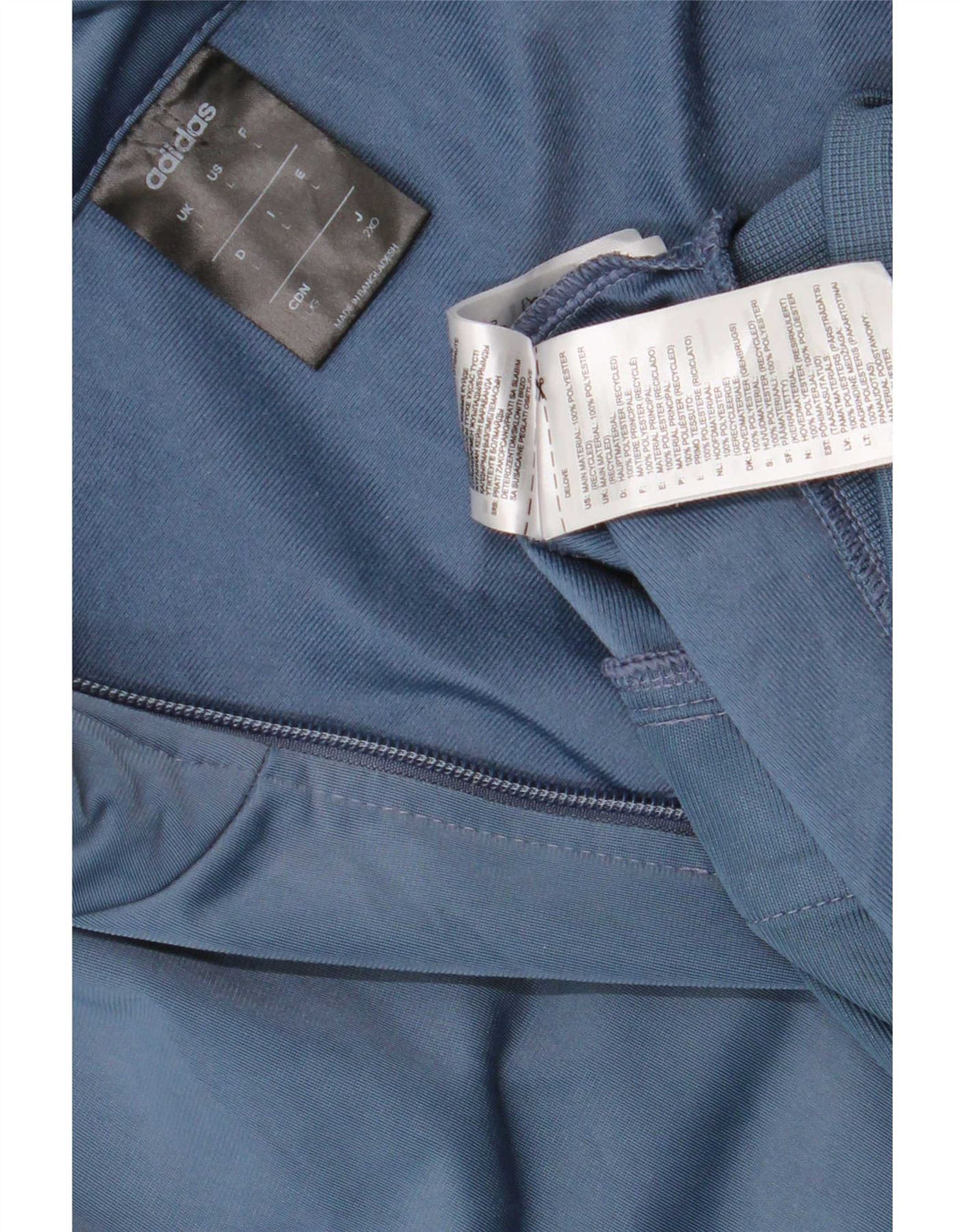Adidas Herren-Trainingsanzug mit grafischem Oberteil, großes, blaues Farbblock-Polyester