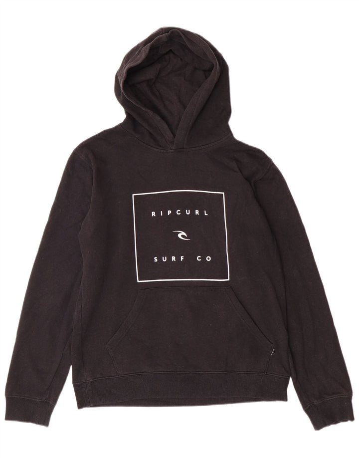 Rip Curl Damen Graphic Hoodie Pullover UK 14 Medium Schwarz