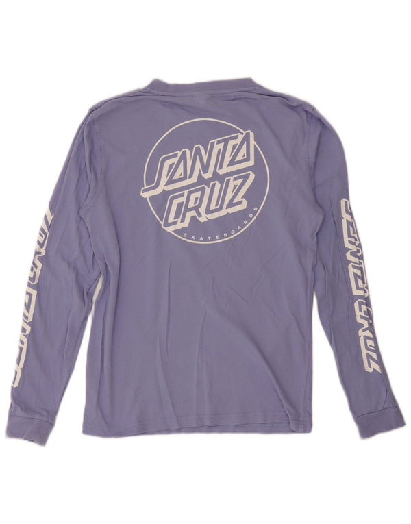 Santa Cruz Grafik-Oberteil für Damen, langärmlig, UK 10, Größe S, Lila, Baumwolle