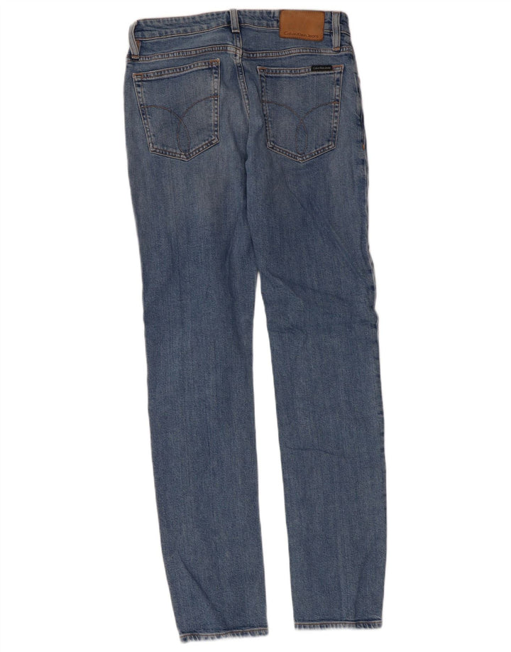 Calvin Klein Herren Slim Jeans W30 L32 Blaue Baumwolle