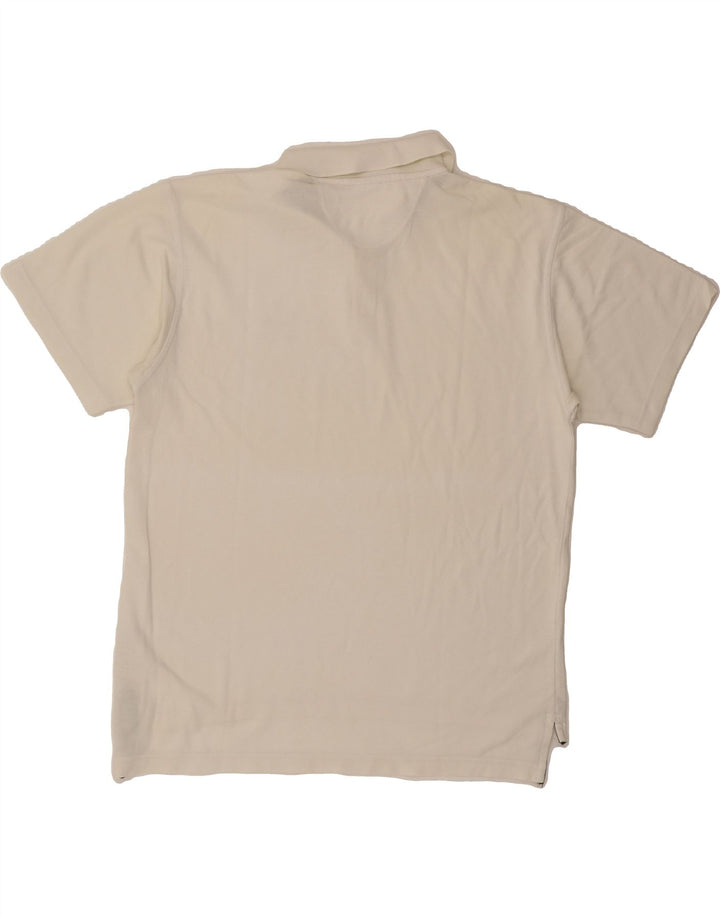 ADIDAS Mens Polo Shirt Large White Cotton Vintage Adidas and Second-Hand Adidas from Messina Hembry 