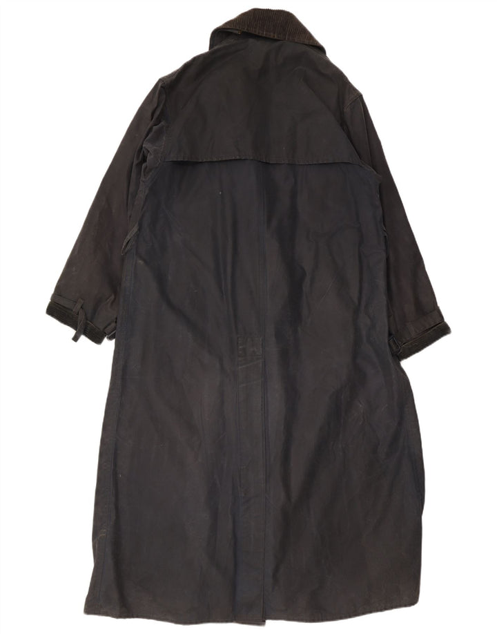 Barbour Damen-Mantel aus gewachster Baumwolle, UK 12, mittelmarineblaue Baumwolle