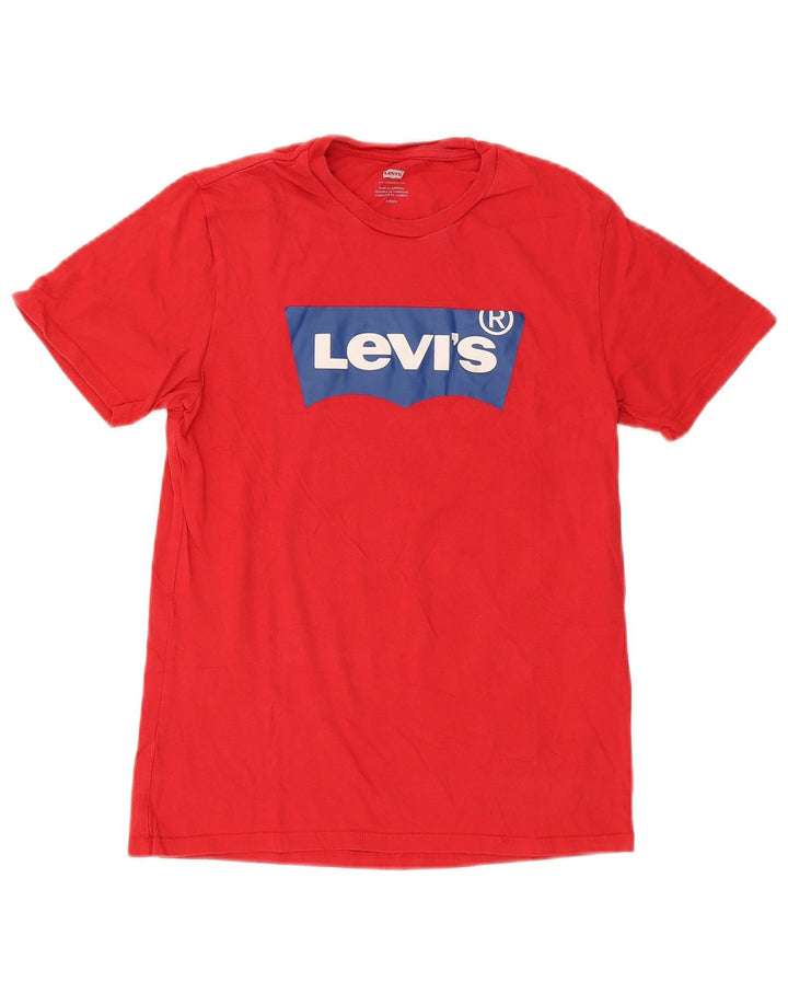Levi's Herren T-Shirt mit Grafik, Größe S, Rot