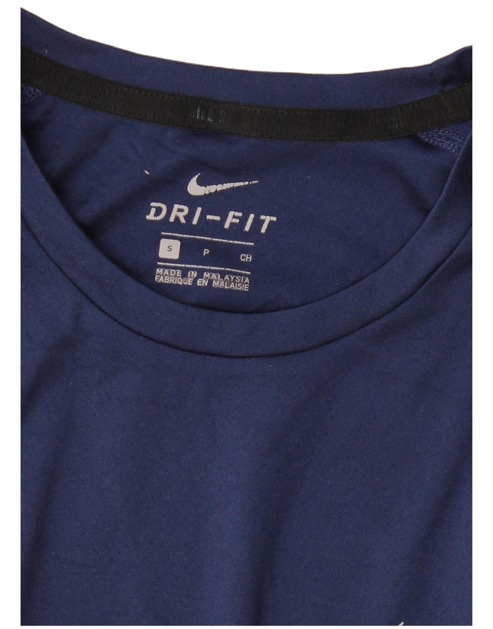 NIKE Herren Dri Fit T-Shirt Top Small Marineblau