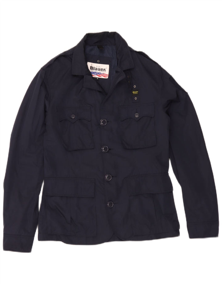 Blauer Herren Militärjacke UK 38 Mittel Marineblau