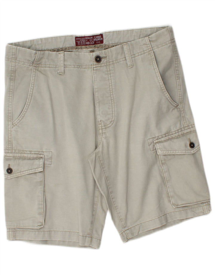 OVS Herren Cargoshorts IT 48 Medium W33 Graue Baumwolle