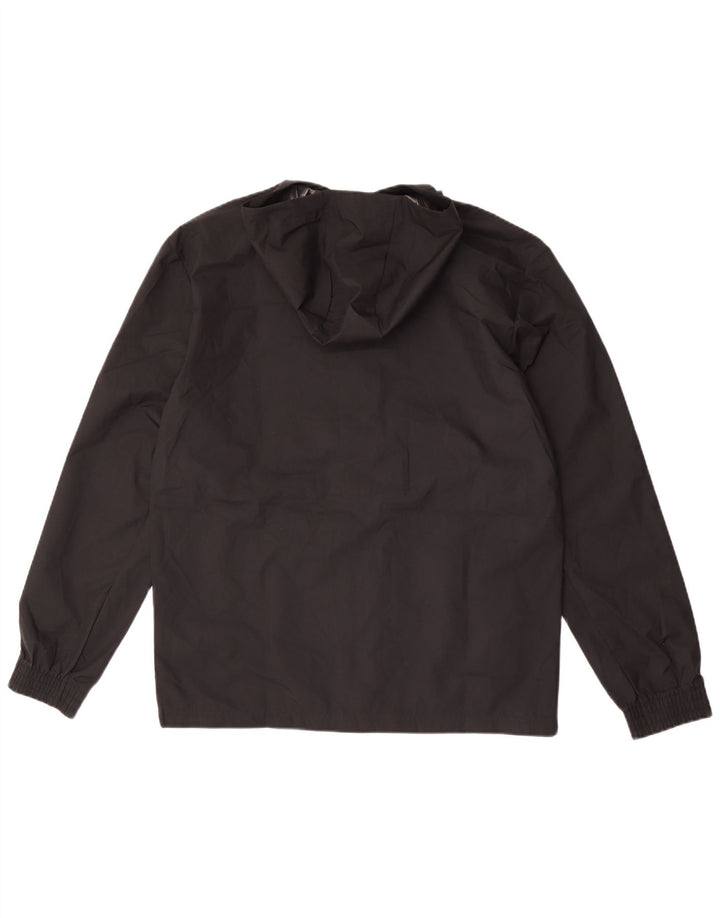 Adidas Herren Kapuzen-Regenjacke UK 36 Small Schwarz Polyester