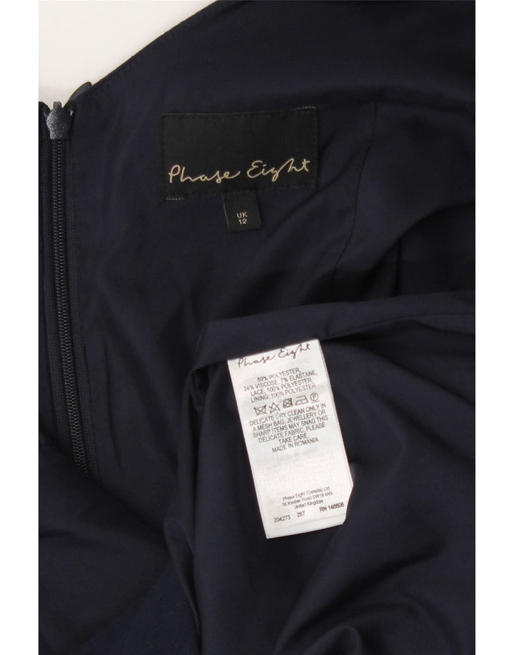 Phase Eight Ärmelloses Etuikleid für Damen UK 12 Medium Marineblau Polyester
