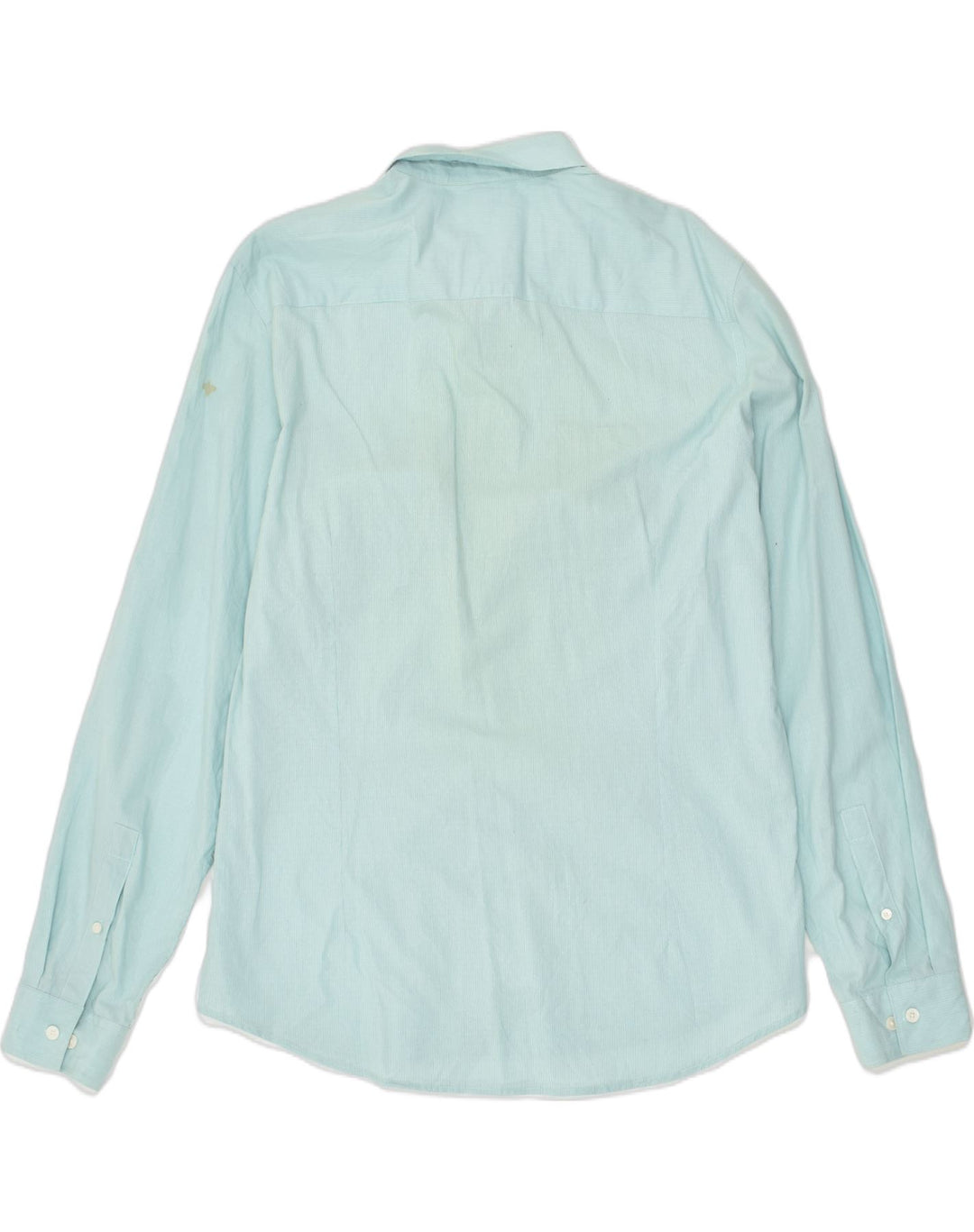 CALVIN KLEIN Mens Slim Fit Shirt Large Blue Cotton | Vintage Calvin Klein | Thrift | Second-Hand Calvin Klein | Used Clothing | Messina Hembry 