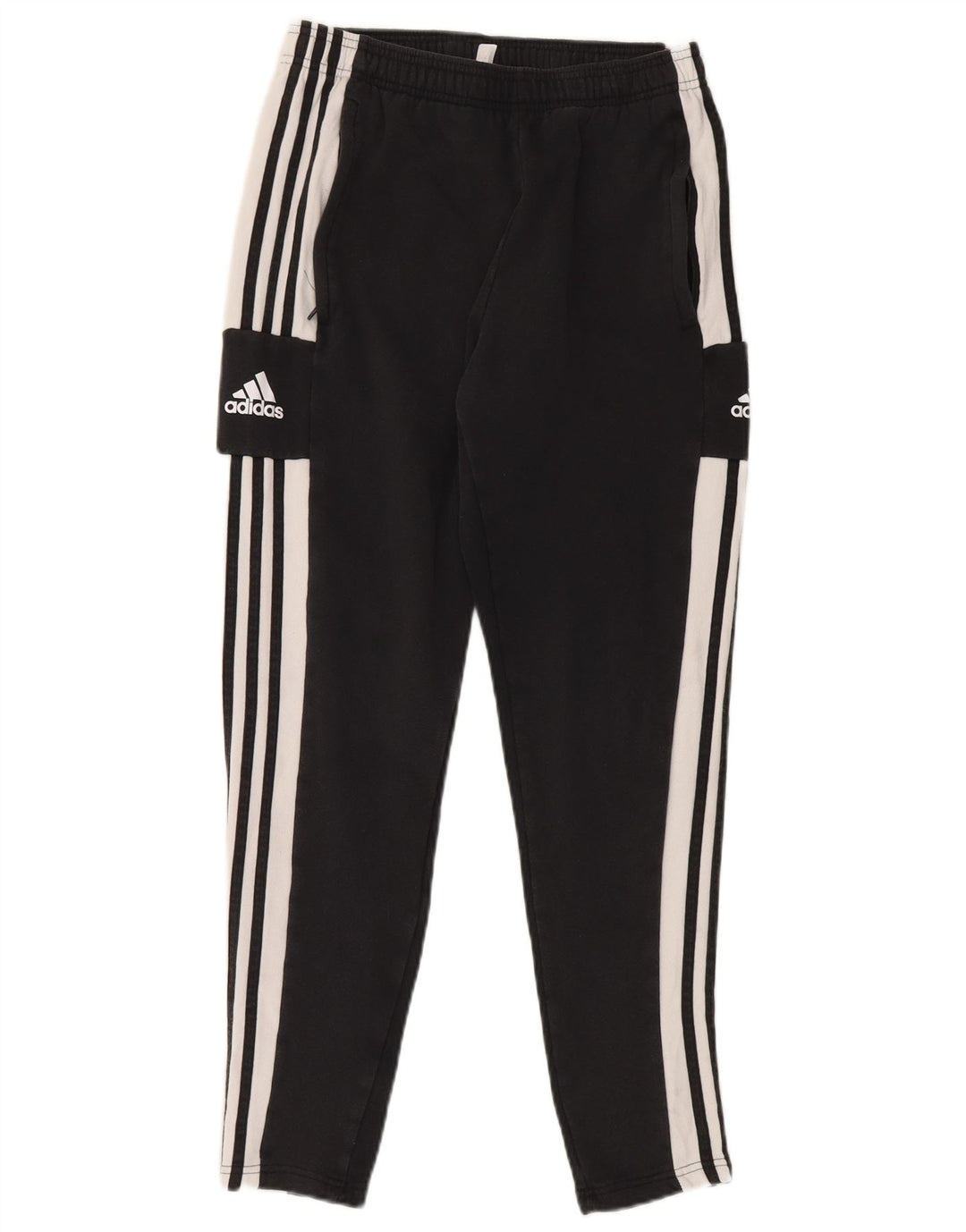 ADIDAS Herren-Trainingshose, mittelschwarz, Baumwolle