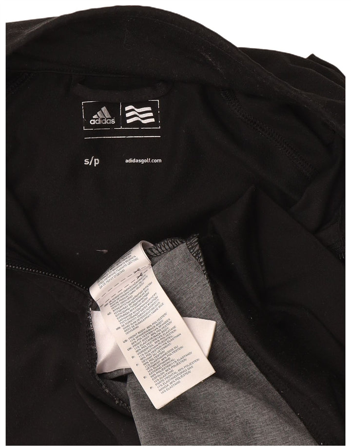 Adidas Damen-Trainingsanzug mit abstraktem Muster, Top-Jacke, UK 10, Größe S, Schwarz