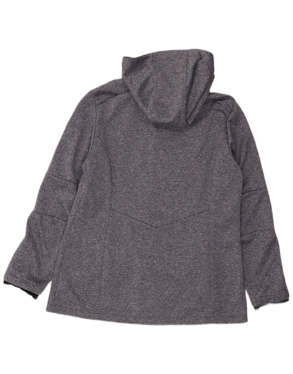 CMP Damen-Windbreakerjacke mit Kapuze, UK 18, XL, blau geflecktes Polyester