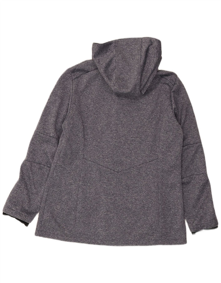 CMP Damen-Windbreakerjacke mit Kapuze, UK 18, XL, blau geflecktes Polyester