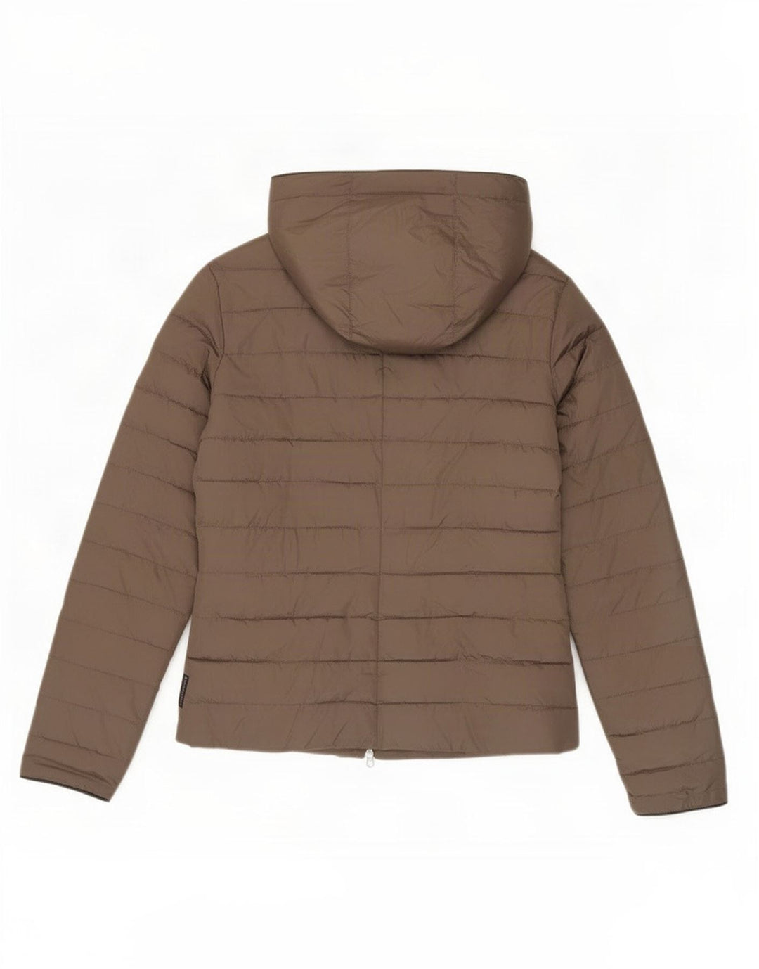 Armani Jeans Damen Kapuzenjacke IT 42 Mittelbraunes Polyester