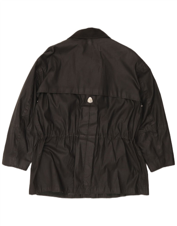 Piero Guidi Herrenjacke aus gewachster Baumwolle, UK 40, Größe L, Schwarz