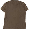 ALL SAINTS Herren T-Shirt Top Large Khaki Baumwolle