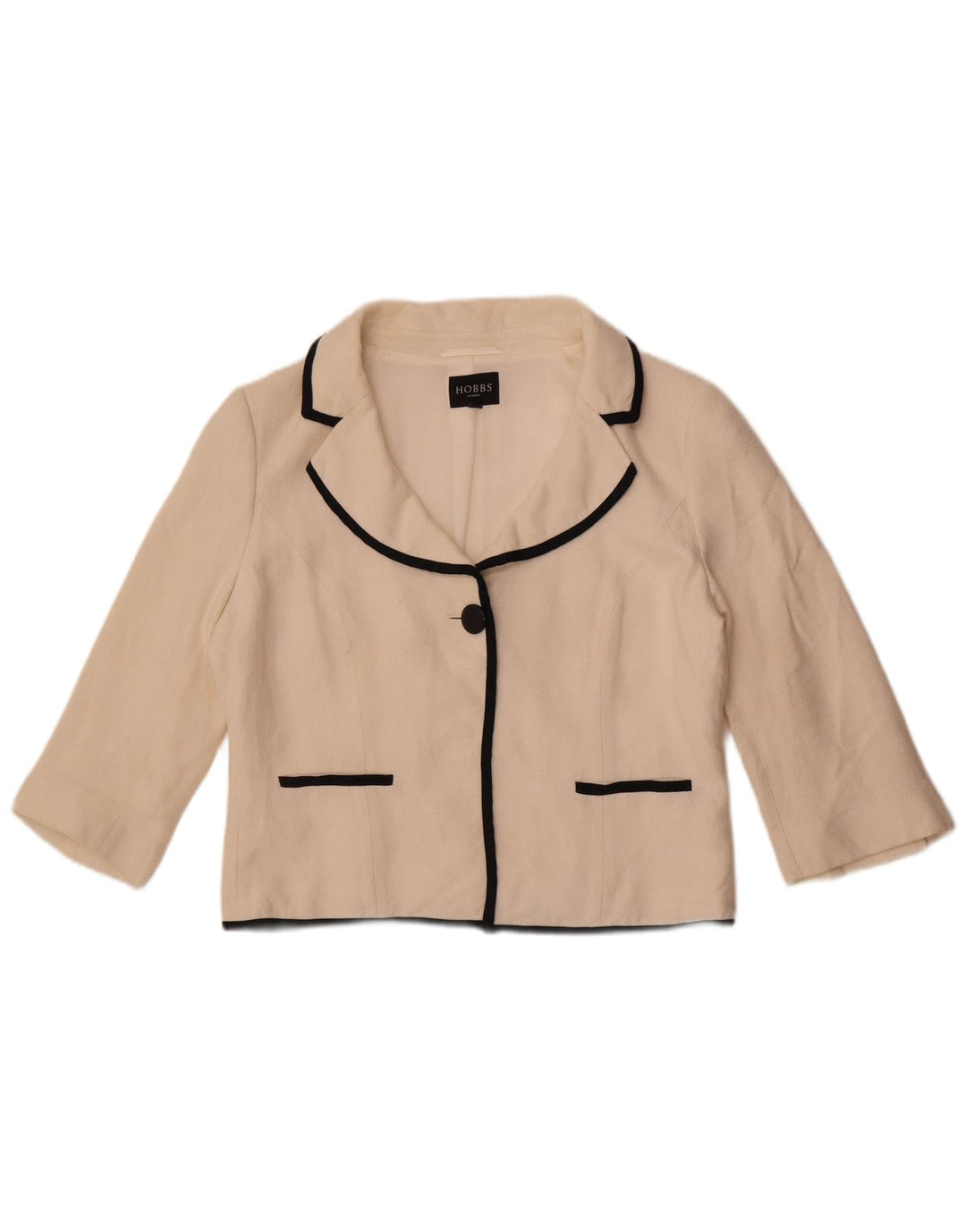 Hobbs Damen-2-teiliges Set mit 3/4-Ärmeln, UK 16, Größe L, weiße Viskose