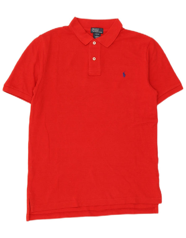 Polo Ralph Lauren Boys Polo Shirt 14-15 Years Large Red Cotton