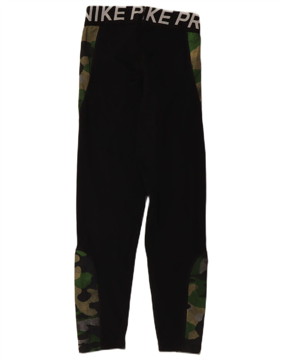 Nike Womens Graphic Leggings UK 4 XS Schwarz Camouflage Polyester