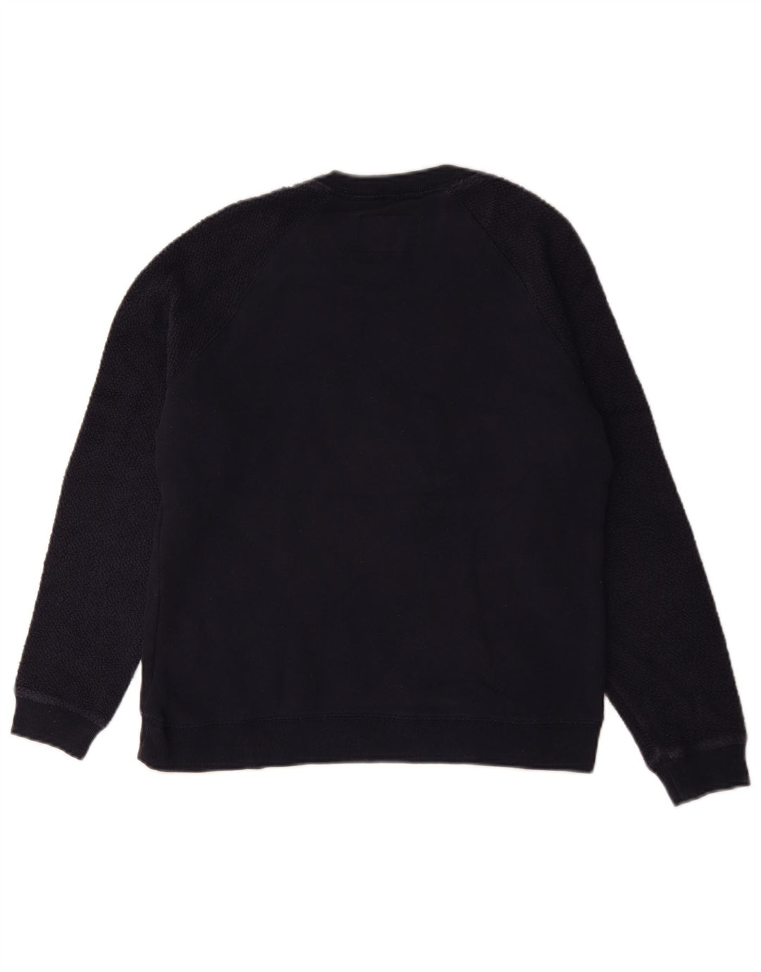 Superdry Damen Grafik-Sweatshirt-Pullover UK 14 Mittelmarineblaue Baumwolle