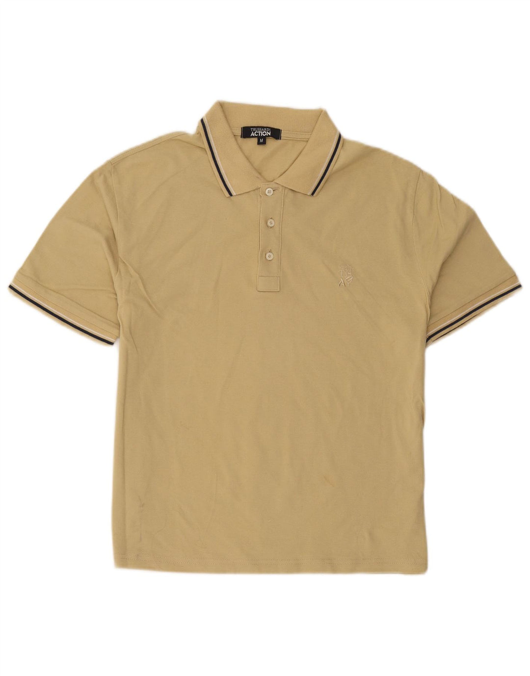 Trussardi Herren-Poloshirt Mittelbeige gestreift