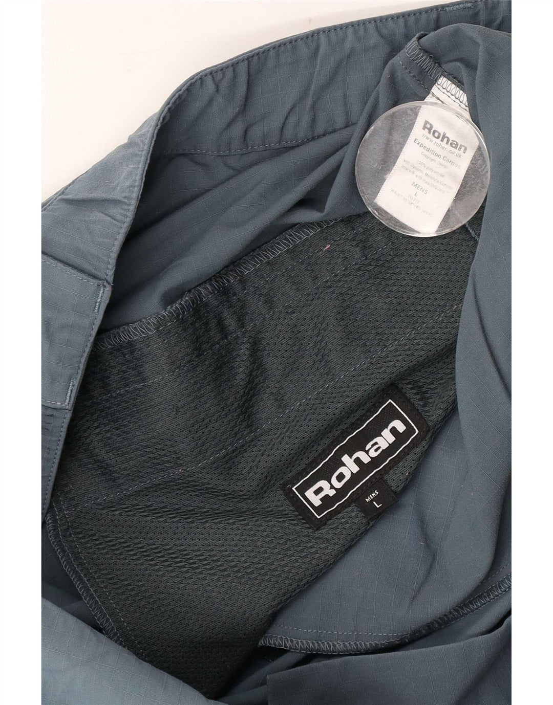 Rohan Herren-Wander-Cargohose, Größe L, W36, L29, Blau, Polyamid