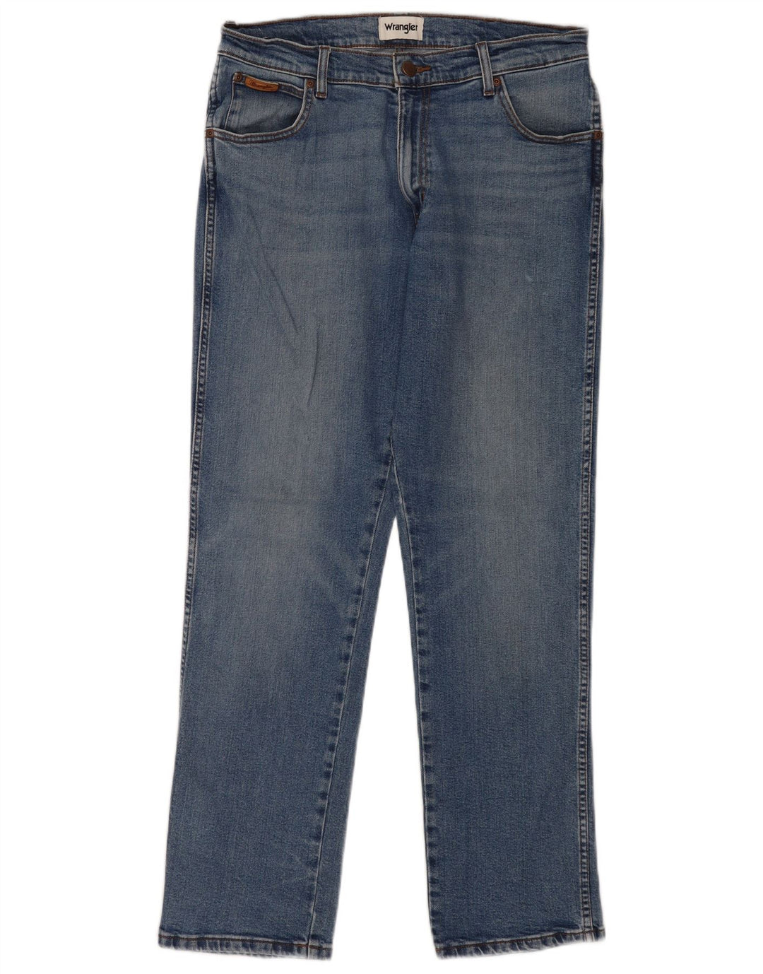 Wrangler Herren Texas Straight Jeans W34 L32 Blaue Baumwolle