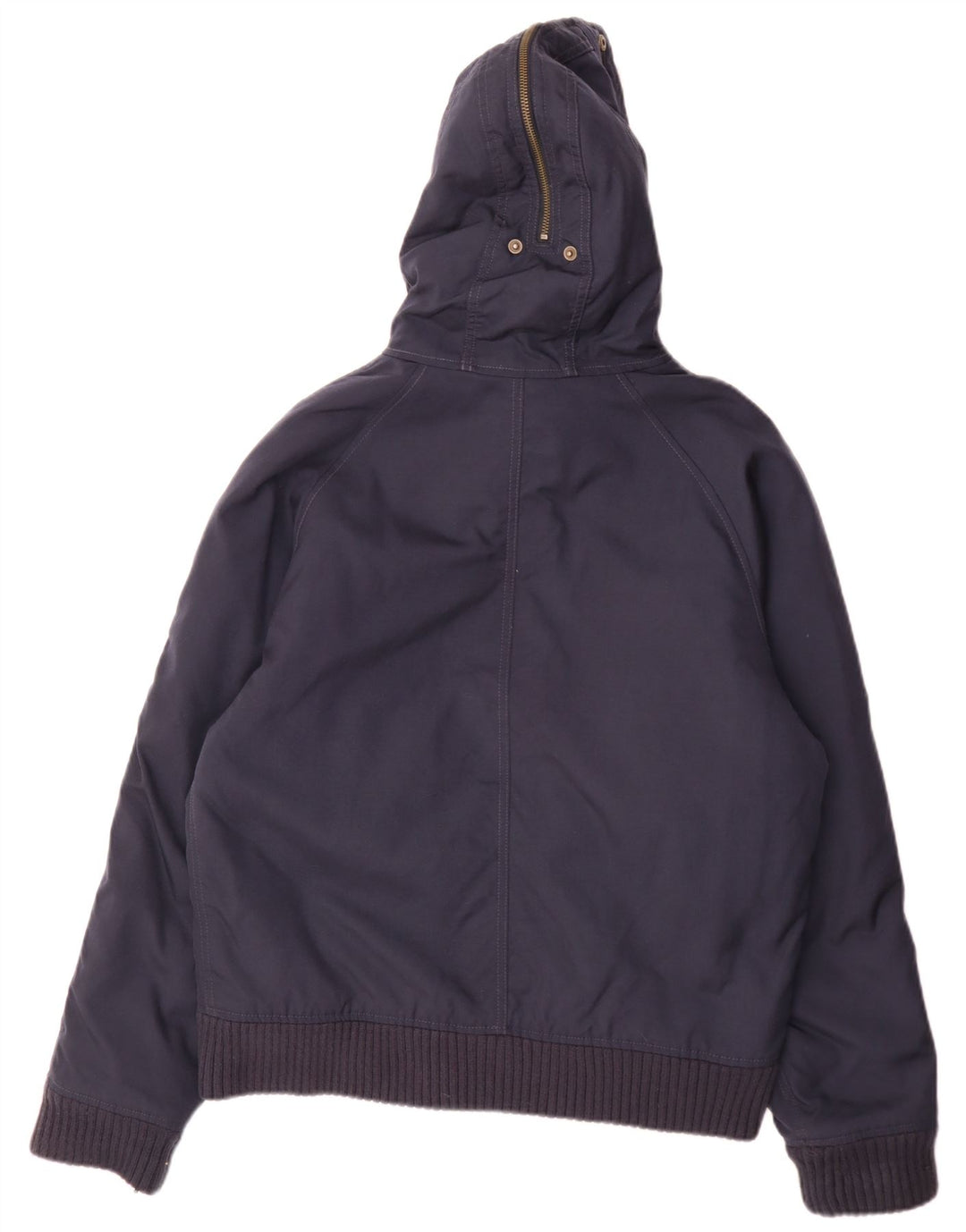Woolrich Herren-Bomberjacke mit Kapuze, UK 38, mittelmarineblaues Nylon