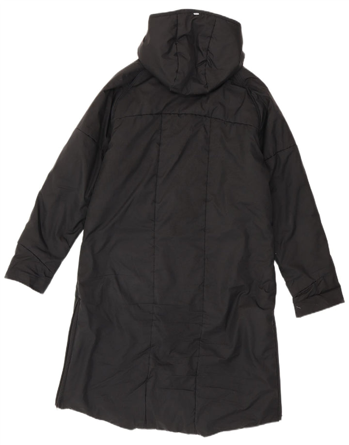Adidas Damen Kapuzenmantel, gepolstert, UK 14, mittelschwarz, Polyester