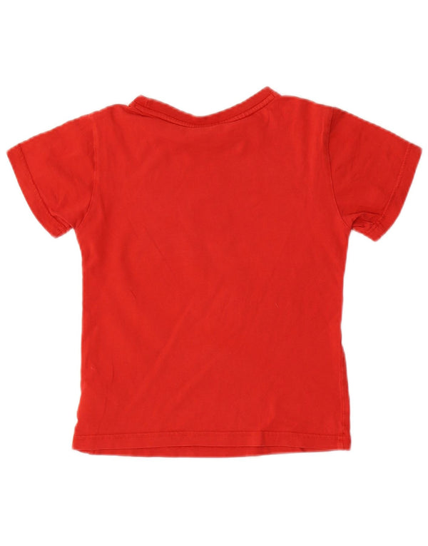 Adidas Jungen T-Shirt mit Grafik, 7–8 Jahre, rote Baumwolle