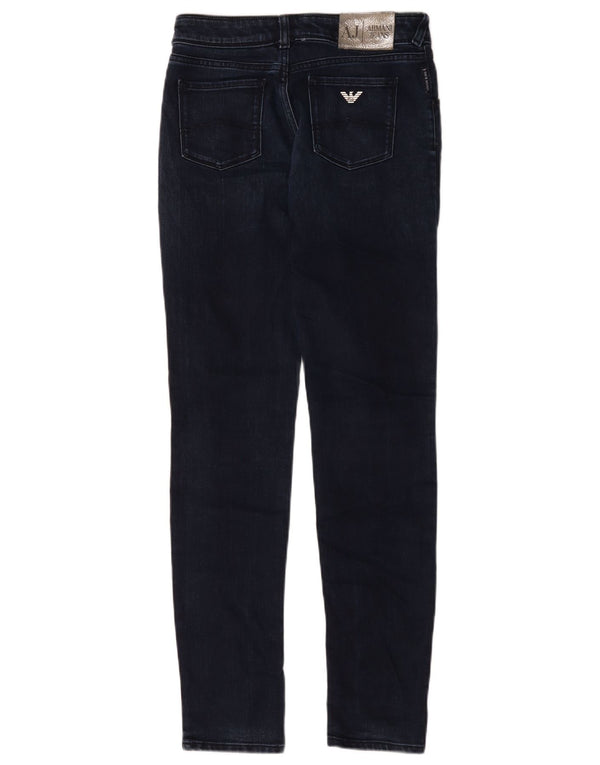 Armani Damen Slim Jeans W26 L29 Marineblaue Baumwolle