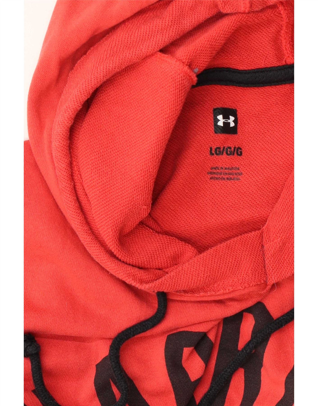 Under Armour Herren-Kapuzenpullover mit Grafik, ärmellos, Größe L, Rot