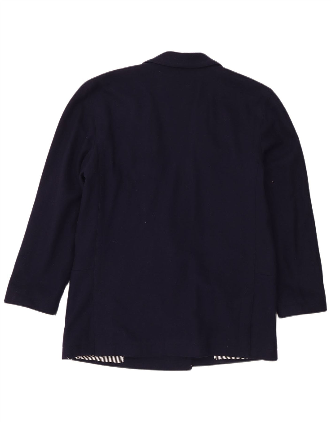 Vintage Damen Zweireihige Blazerjacke IT 46 Groß Marineblau
