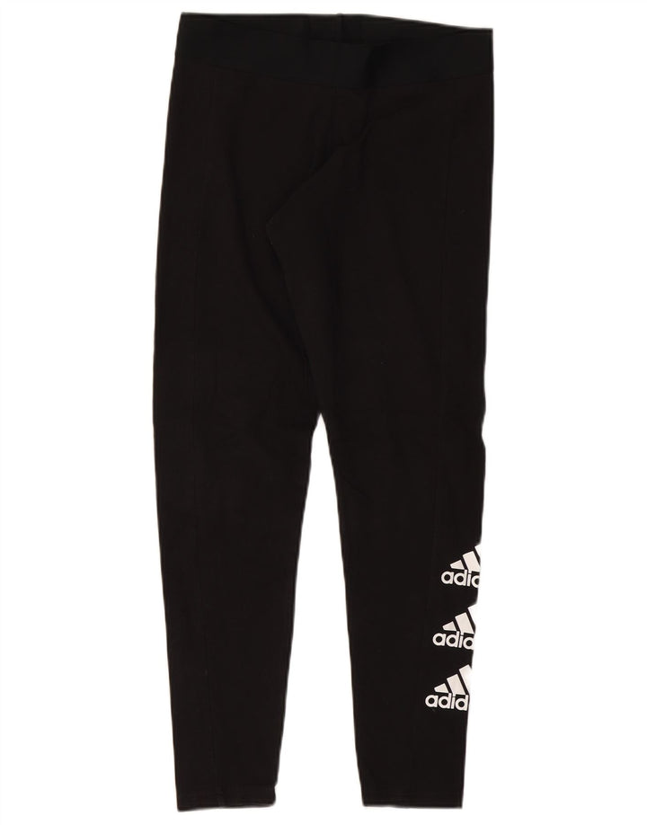 ADIDAS Damen Graphic Leggings UK 16/18 Large Schwarz