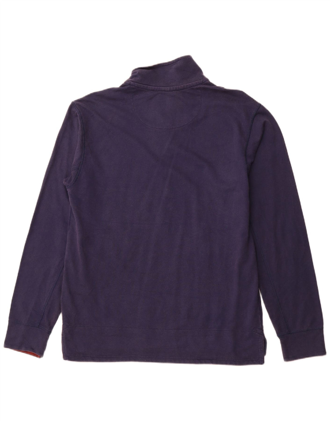 Weird Fish Herren-Oberteil mit 1/4-Reißverschluss, langärmlig, groß, marineblau, Baumwolle