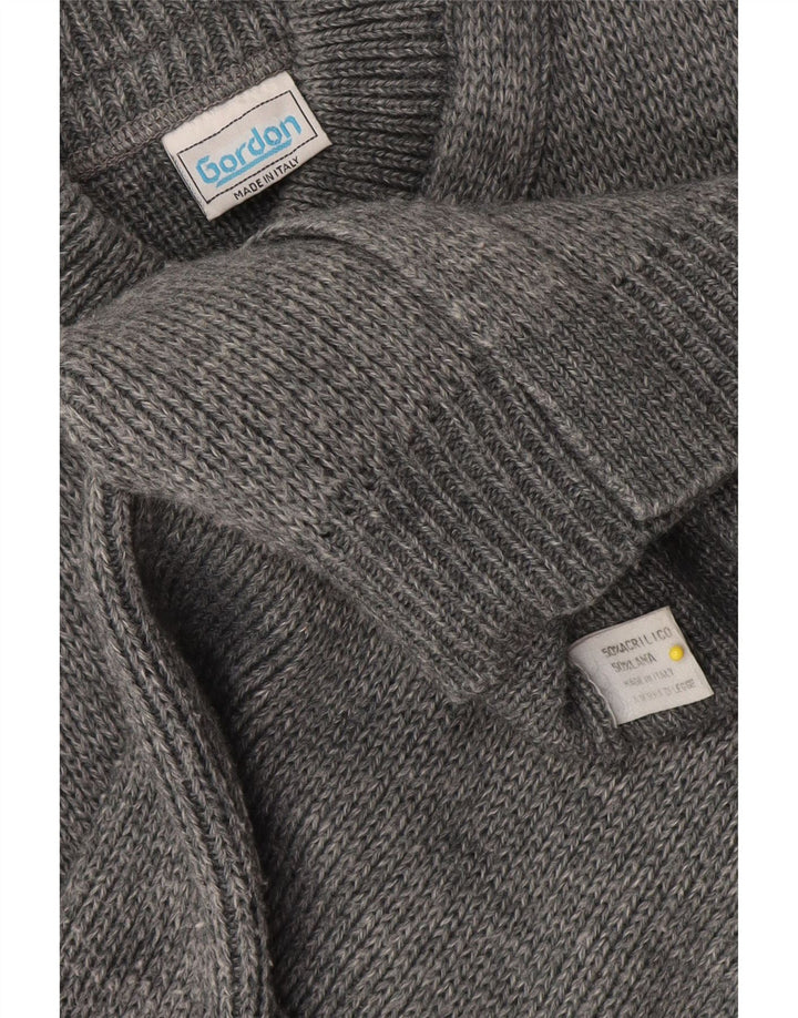 Gordon Herren-Strickjacke, kleine graue Wolle