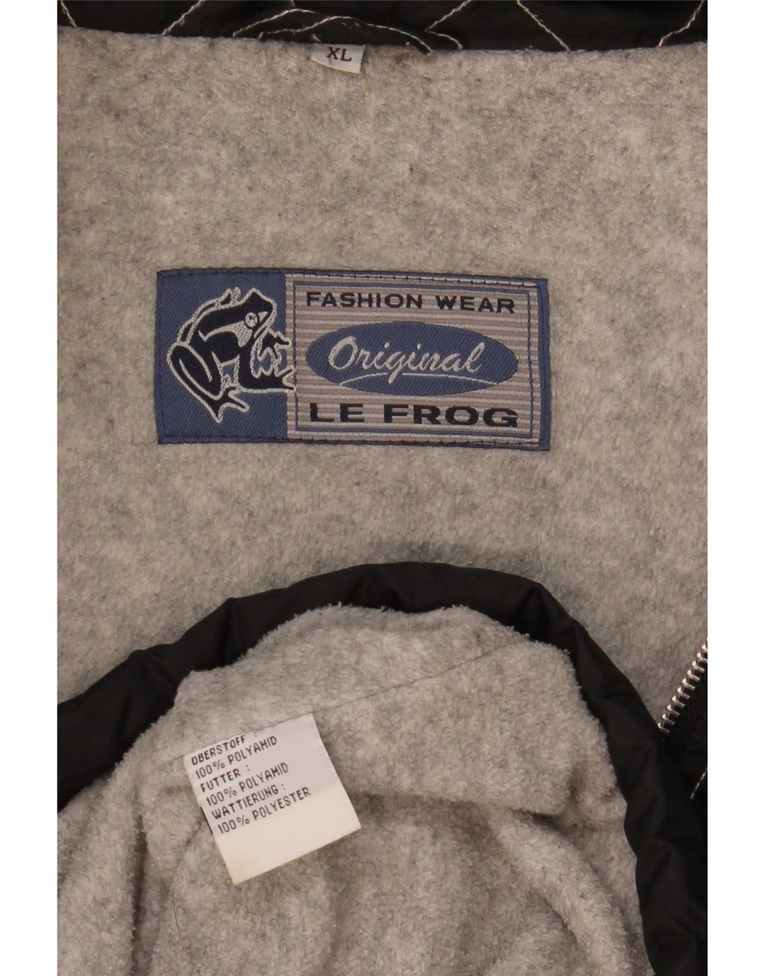 Le Frog Herren-Windbreakerjacke mit Kapuze, UK 42, XL, Schwarz, Polyamid