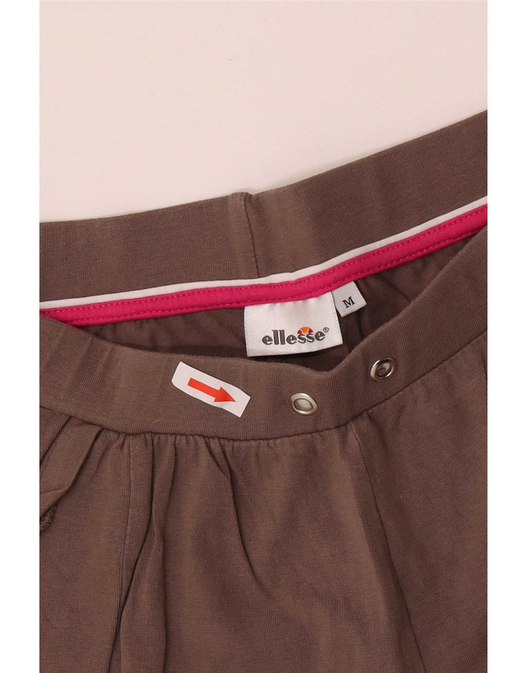 Ellesse Damen-Trainingshose, UK 12, mittelbraune Baumwolle