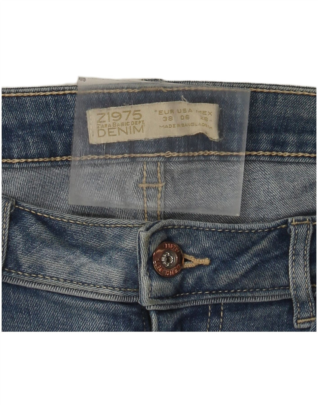 Zara Damen Skinny Jeans EU 38 Small W28 L32 Blau
