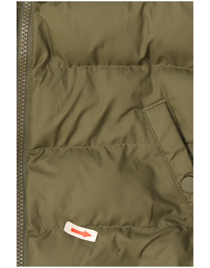 Nike Jungen-Jacke mit Kapuze, gepolstert, 10–11 Jahre, Mittel-Khaki, Polyester