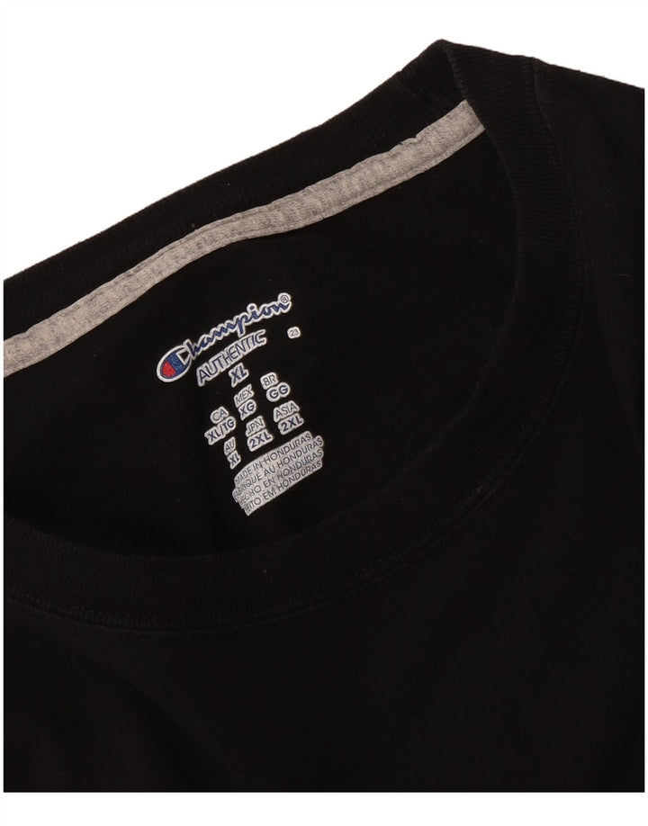 Champion Herren Top Langarm XL Schwarz