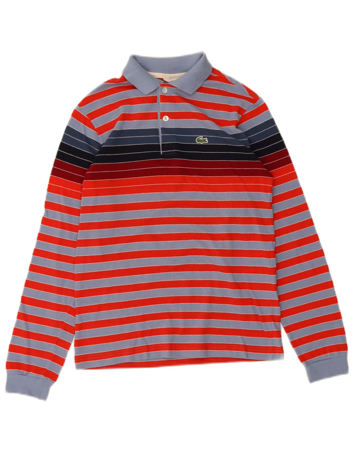 Lacoste Langarm-Poloshirt für Jungen, 11–12 Jahre, mehrfarbig gestreift