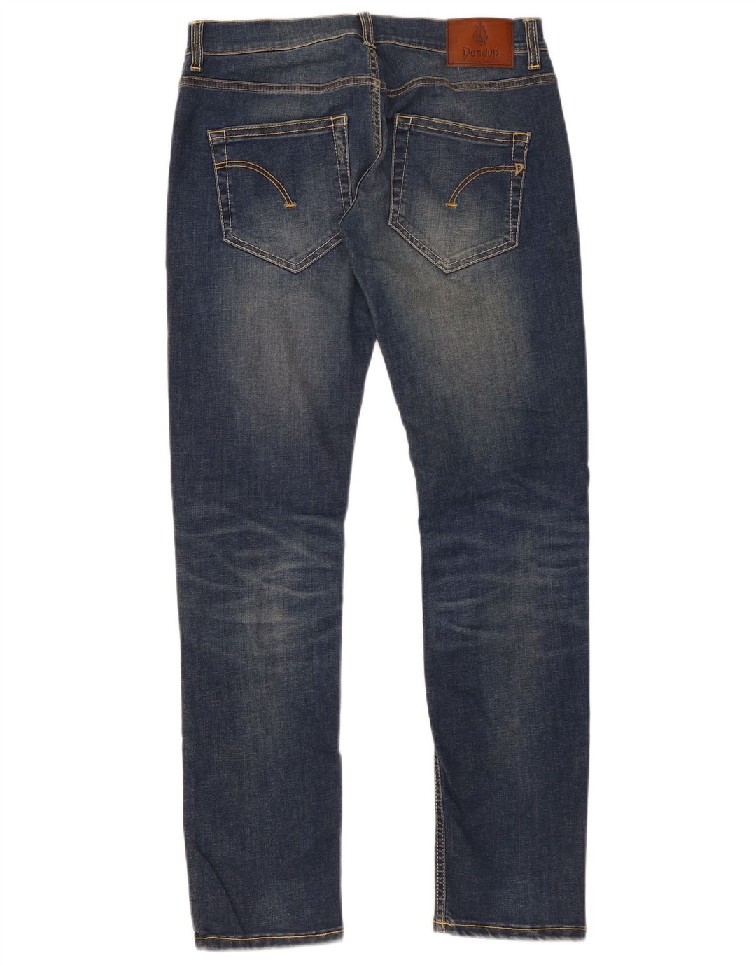 Dondup Damen Distressed Slim Jeans W32 L33 Blaue Baumwolle